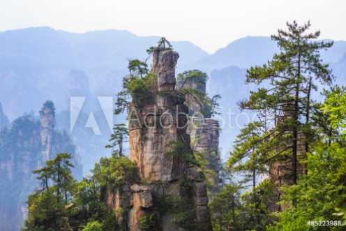 Picture of Scene of rock mountain in Zhangjiajie National Forest ParkHunan